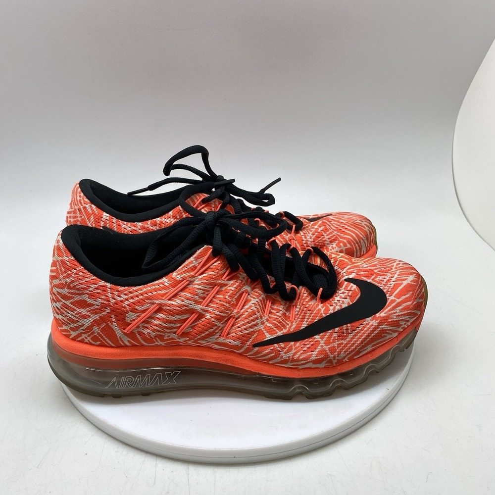 Nike Sneakers Womens 8.5 Air Max 2016 818101-800 Orange Athletic Running Shoes